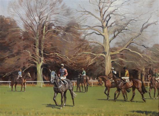 Neil Cawthorne (1936-) Before the race 18 x 24in.
